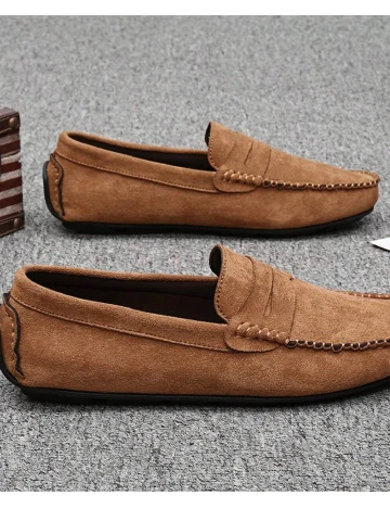 Mocasini SHEIN, maro