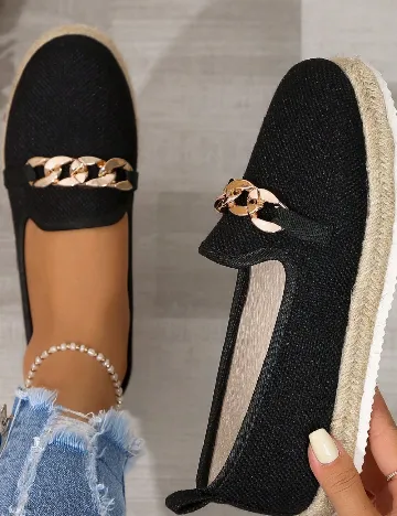 Mocasini SHEIN, negru Negru