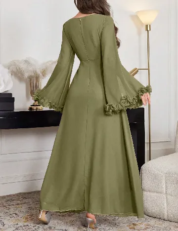 Rochie lunga SHEIN, verde Verde