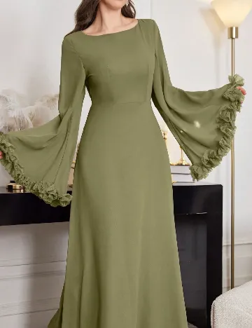 Rochie lunga SHEIN, verde Verde