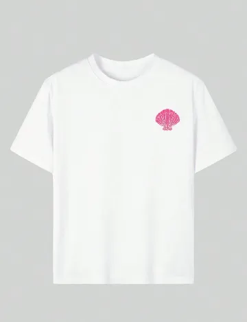 Tricou Shein Kids, alb Alb