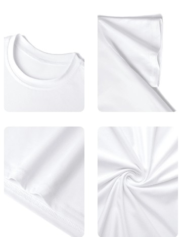 Tricou Shein Kids, alb