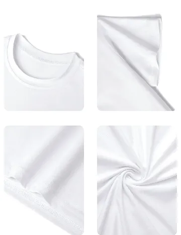 Tricou Shein Kids, alb Alb