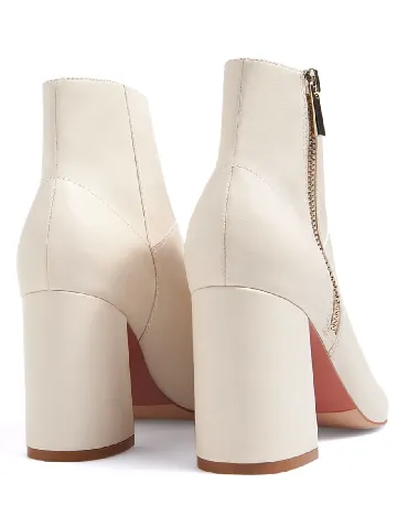 Botine Stradivarius, crem Crem