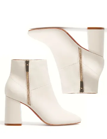 Botine Stradivarius, crem Crem