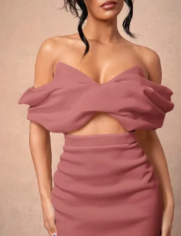 Rochie scurta SHEIN, roz pudra Roz