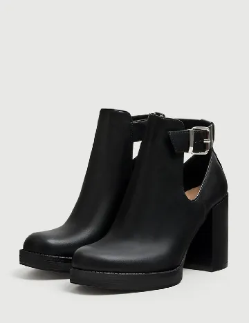 Botine Pull&Bear, negru