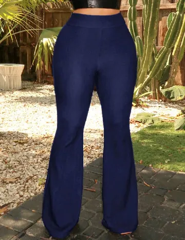 Pantaloni SHEIN CURVE, bleumarin