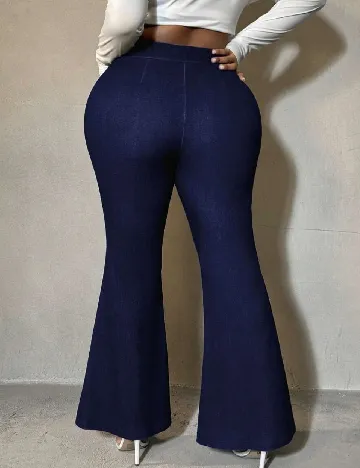 Pantaloni SHEIN CURVE, bleumarin