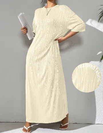 Rochie lunga SHEIN, ecru Alb