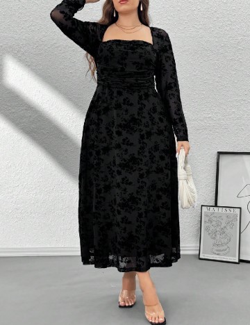 Rochie lunga SHEIN CURVE, negru