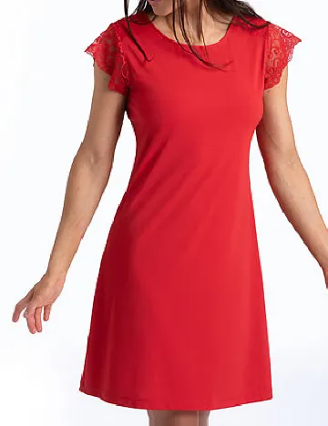 Rochie de noapte Evelace, rosu Rosu