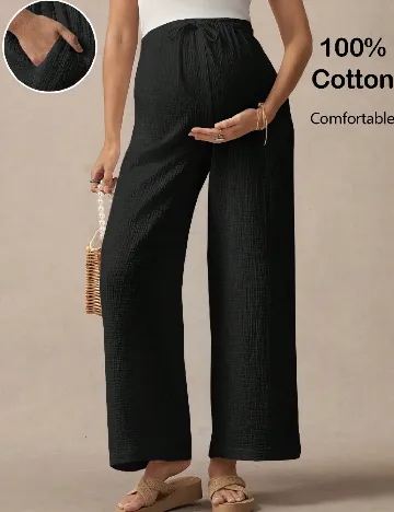 Pantaloni SHEIN Maternity, negru