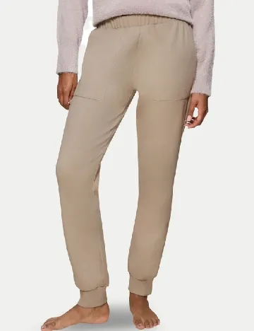 Pantaloni de pijama Triumph, bej Crem
