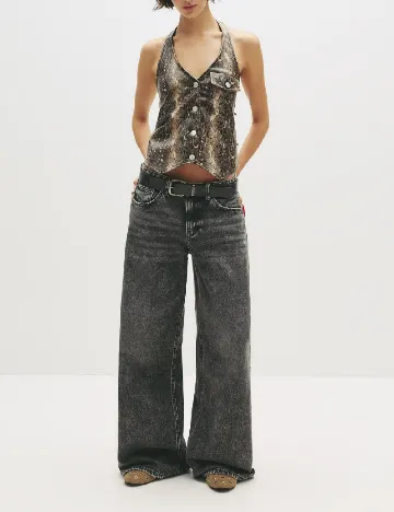 Top Pull&Bear, animal print