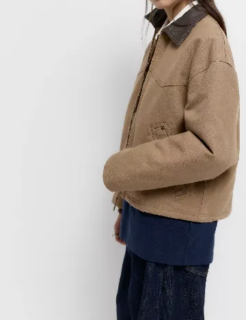 Jacheta Pull&Bear, maro deschis