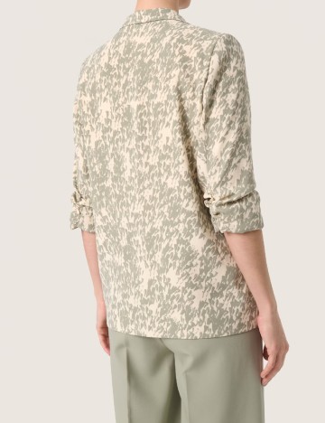 Blazer Soaked In Luxury, crem/verde