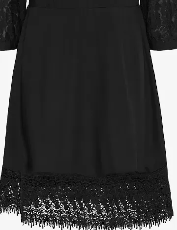 Rochie medie Cream, negru Negru