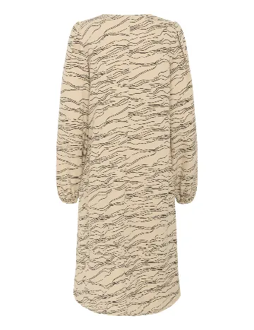 Rochie medie Kaffe, crem