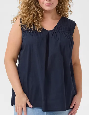 Bluza Kaffe Curve, bleumarin Albastru