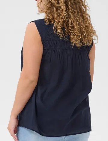 Bluza Kaffe Curve, bleumarin Albastru