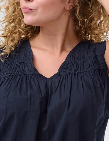 Bluza Kaffe Curve, bleumarin Albastru