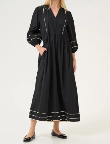 Rochie lunga Culture, negru