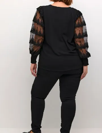 Bluza Kaffe Curve, negru Negru