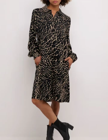 Rochie medie Culture, animal print Animal print