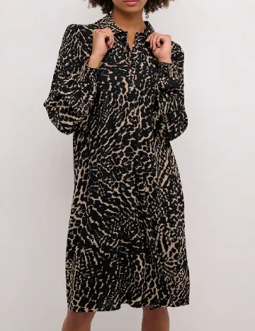 Rochie medie Culture, animal print Animal print