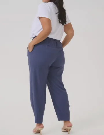 Pantaloni Kaffe Curve, albastru