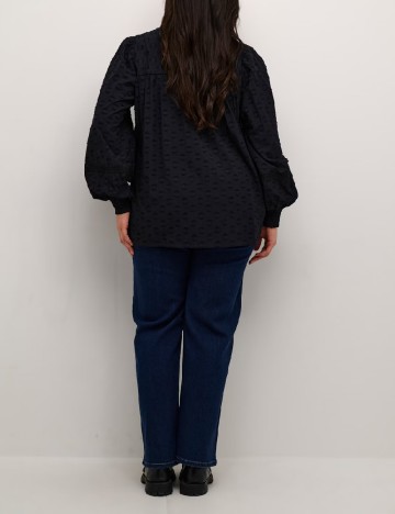 Camasa Kaffe Curve, negru