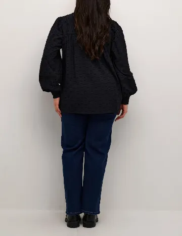 Camasa Kaffe Curve, negru