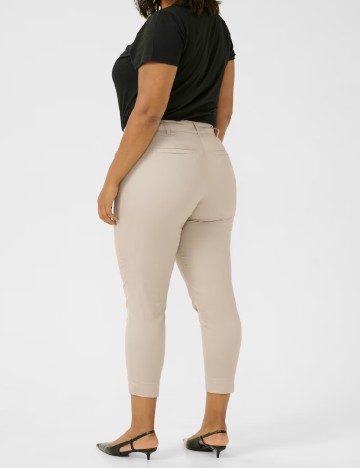 Pantaloni Kaffe Curve, bej