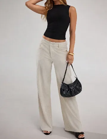 Pantaloni SHEIN, ecru