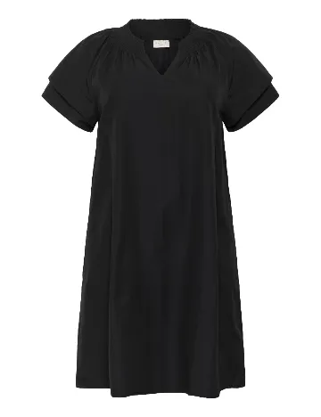Rochie medie Kaffe Curve, negru