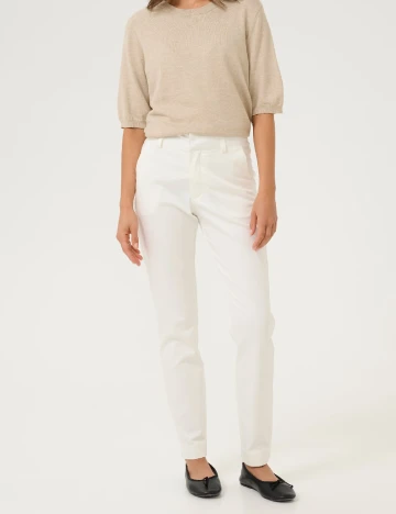 Pantaloni Kaffe, alb