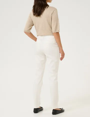 Pantaloni Kaffe, alb