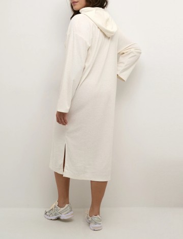 Rochie medie Cream, ecru