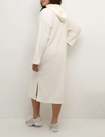 Rochie medie Cream, ecru Alb