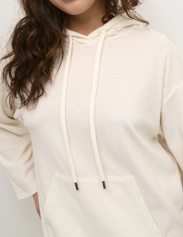 Rochie medie Cream, ecru