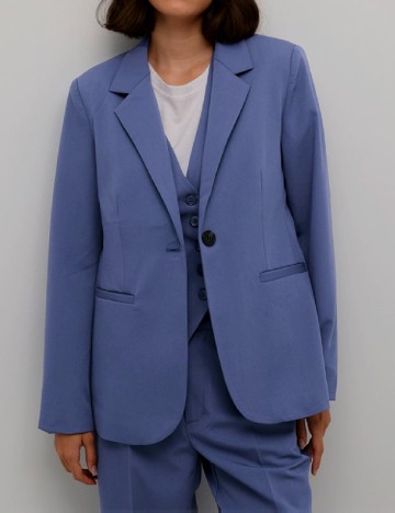 Sacou Kaffe, albastru