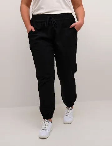 Pantaloni Kaffe Curve, negru