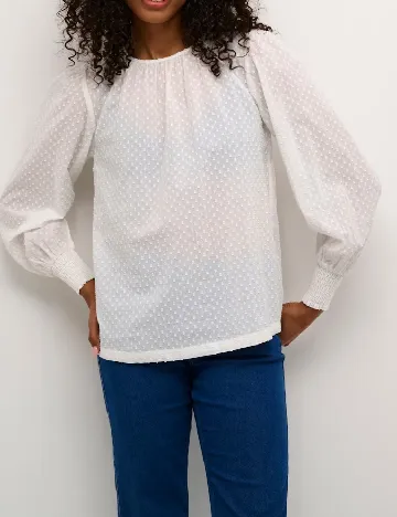 Bluza Kaffe, alb Alb