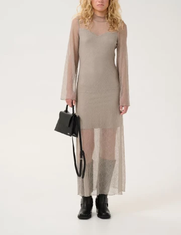 Rochie lunga Gestuz, gri