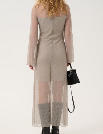 Rochie lunga Gestuz, gri