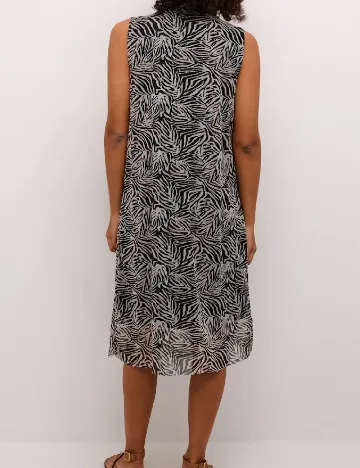 Rochie medie Bon a Parte, negru/bej Crem