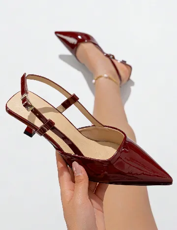 Pantofi SHEIN, visiniu