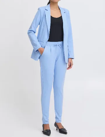 Pantaloni Ichi, albastru Albastru