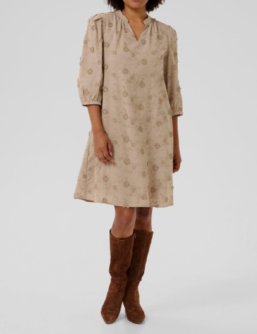 Rochie scurta Cream, crem
